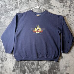 Vintage Walt Disney World Embroidered 50 Years Theme Park Pullover Sweater XXL